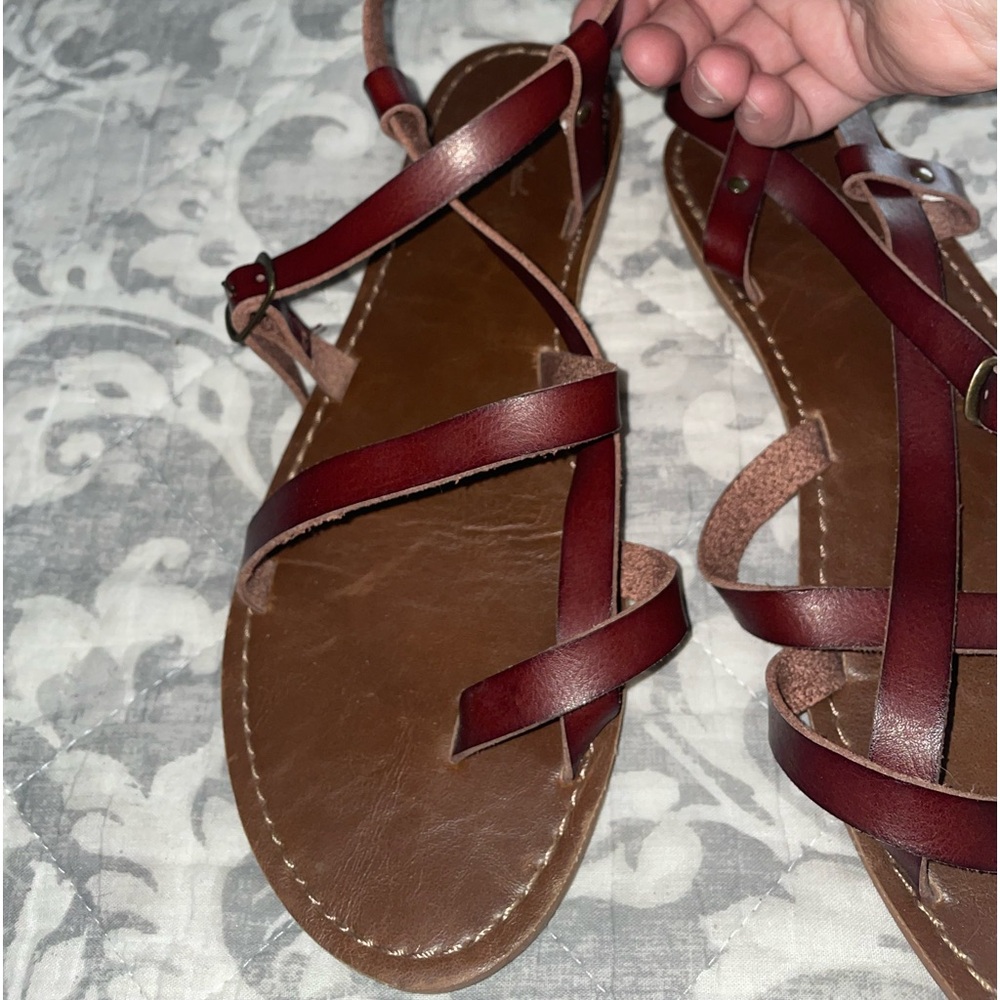STAPPY BROWN SANDALS 8.5